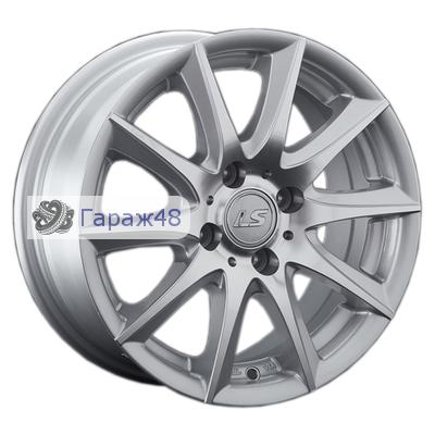 LS 286 R16 / 7J PCD 4x100 ET 40 ЦО 73.1 Литые Серебристый полированный